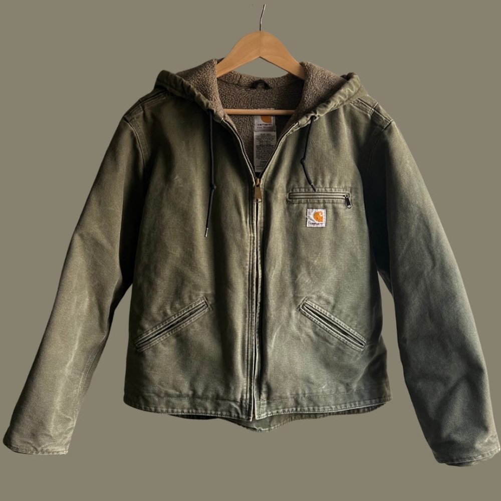 Carhartt Women's Washed Duck Sherpa-Lined Jacket